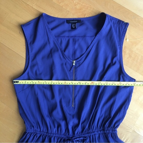 Atmosphere Dressy, Sleeveless, V-Neck Romper, Blue, Size 10 - Picture 9 of 17